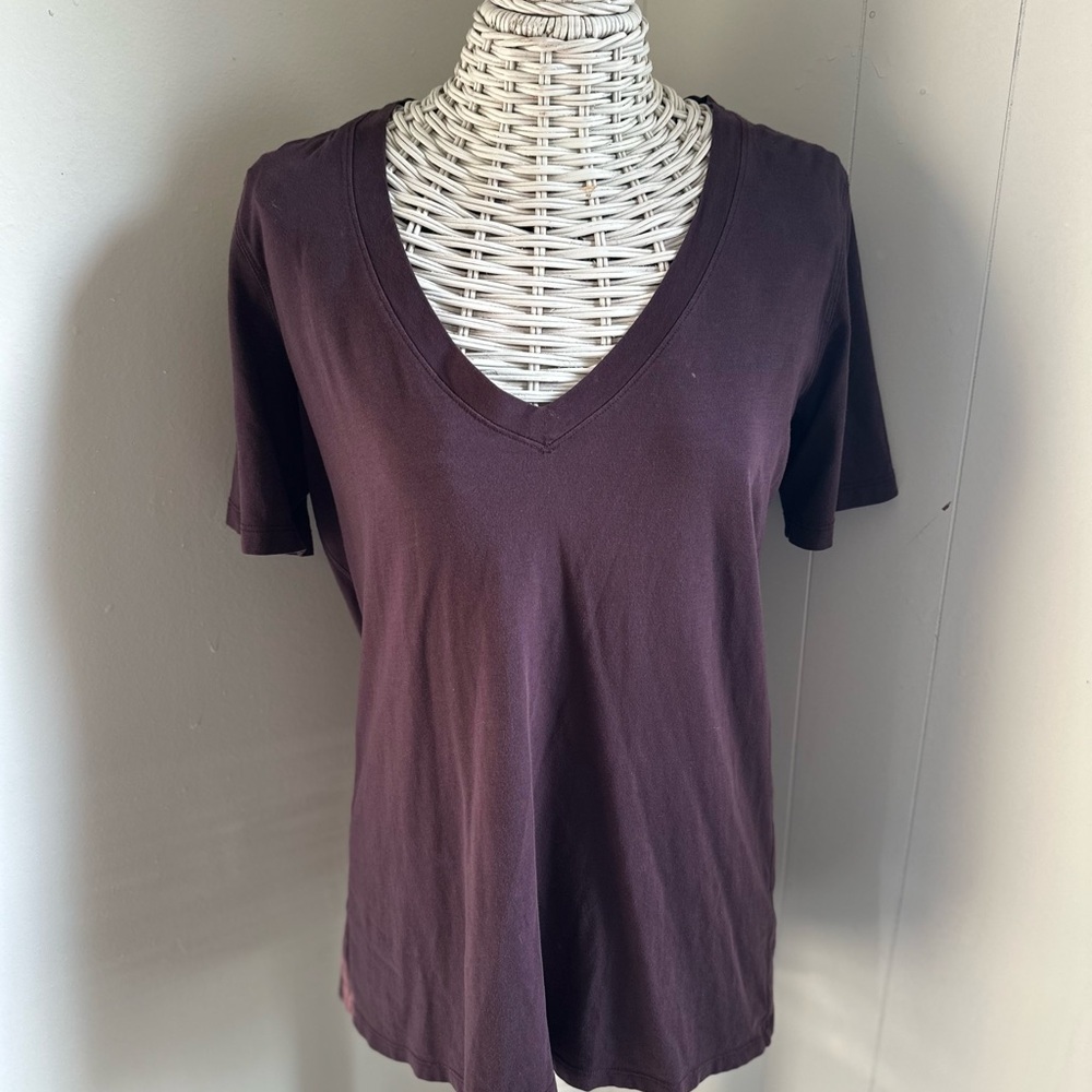 Lululemon Classic V-Neck Brown Women's Top